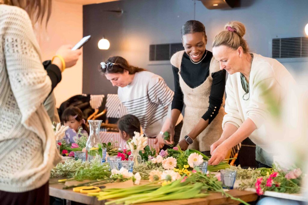 flower bouquet making class 